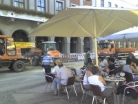 Die Baustelle wandert zum Rathaus